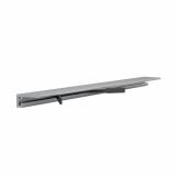 Микроплинтус LACONISTIQ micro 19 ARM Серебро анодированное (19х5,5х2450мм) 7 зажимов в комплекте