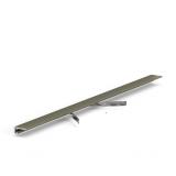 Микроплинтус LACONISTIQ micro 19 ARM Шампань анодированный (19х5,5х2450мм) 7 зажимов в комплекте